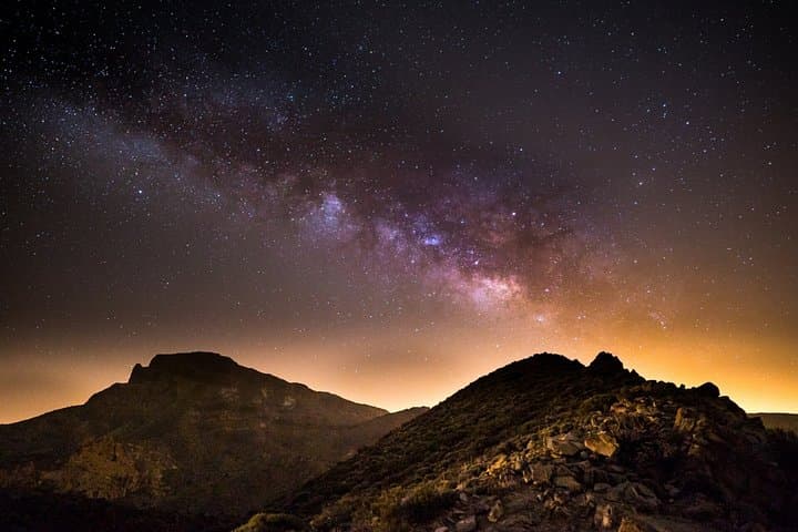 Observación de estrellas con un telescopio de 20 pulgadas y puesta de sol en el Teide - 1