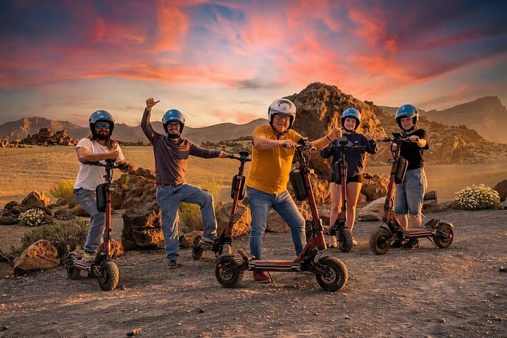 Tour en Patinete Eléctrico Off Road al Atardecer con Cava - 1